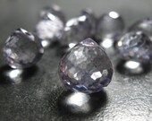 8 Mystic Quartz 9-12mm onion faceted briolettes - last of stock