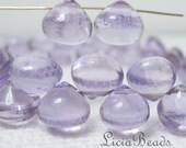 4 (2pair) Pink Amethyst  5-6mm smooth onion briolettes