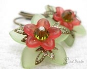 Summer Watermelon - vintage style earrings