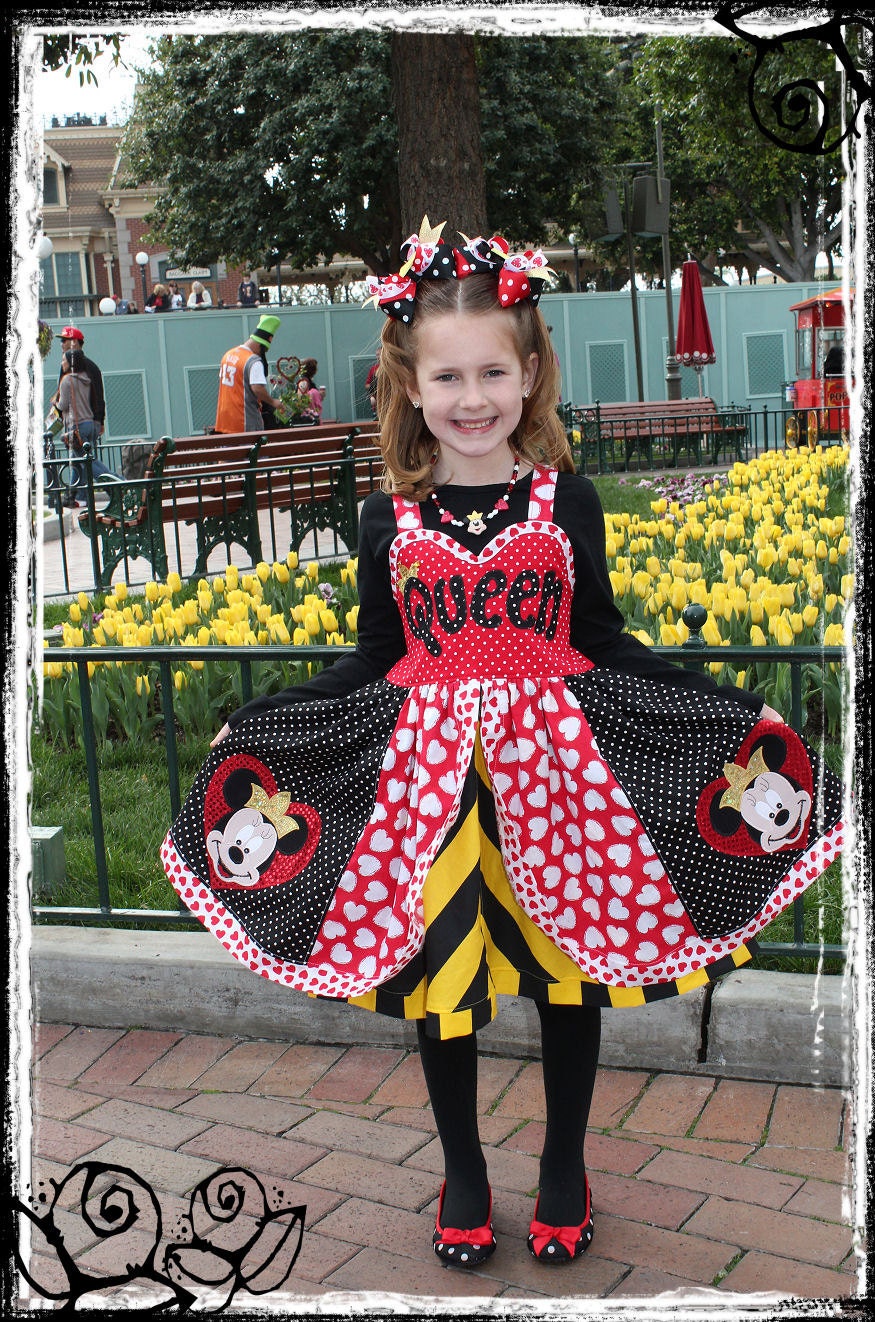 Queen of Hearts Custom Valentine Minnie Dress