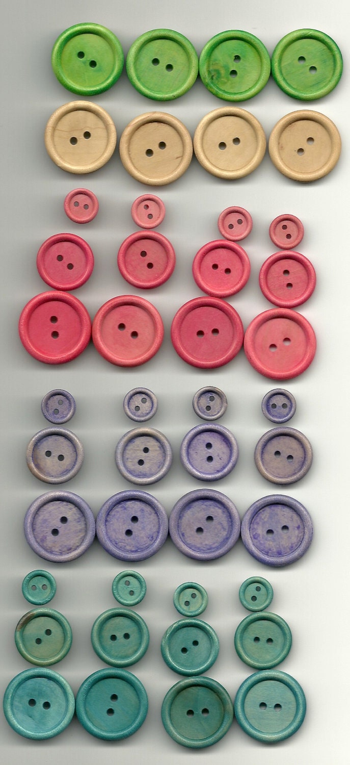 Bamboo Buttons Eco Freindly Sustainable BULK 1/4 inch