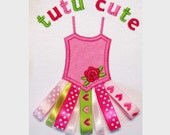 Tutu Cute Applique Machine Embroidery Digital Design BA003