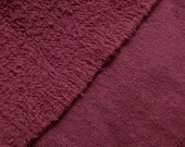 Hemp Fabric ORganic Cotton Fleece WINE