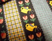 Fabric Printed with a Flower Garden Theme