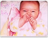 Minky baby or toddler double sided MINI BLANKY 15X9 inch, soft pink or super plush giraffe