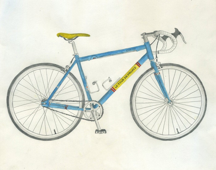 Tour de France Bike - Archival Print