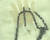 SALE 15.00 off-- Rattlesnake Tail Hematite Necklace for Him
