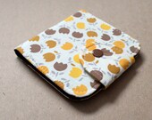 6 Pocket BiFold Wallet with Change Purse in Japanese Buttercup Fabric