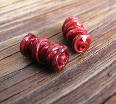 Whirled Peas - JB Beads - Reds