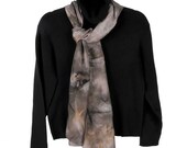 Hand dyed silk: Italian Marble, done with organic materials