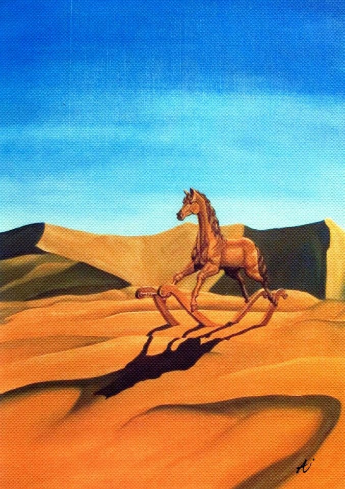 Rocking Horse in Acrylic Print, 8.5x11 Art Print
