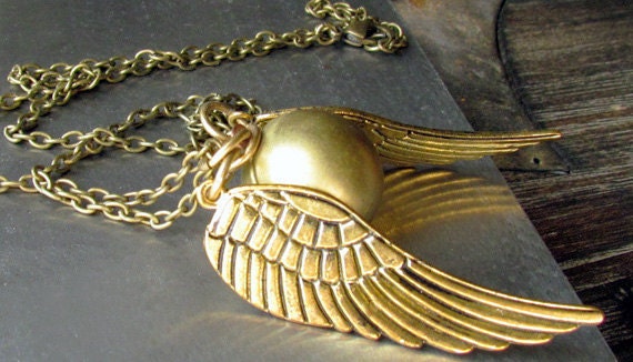 Harry Potter Golden Snitch Locket Necklace