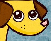 Doggie Dog 2 PRINT 8.5 x 11" cute cartoon pop art