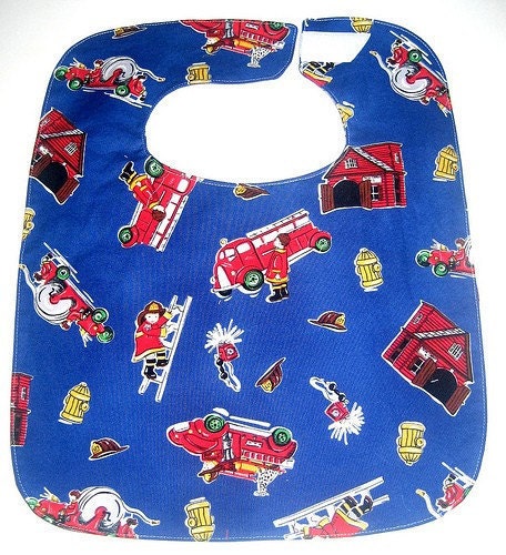 Little Fireman Soak Proof Boutique Bib