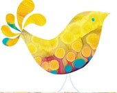 Children Decor B is for Bird (yellow) Print