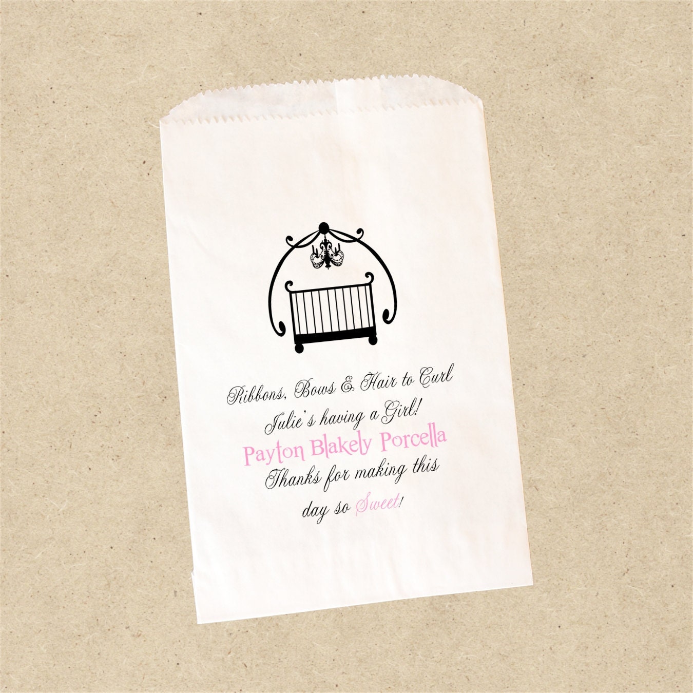 Custom Printed  Candy Buffet Bags