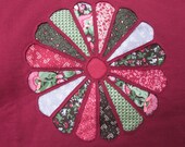 Dresden Plate - cranberry - XL