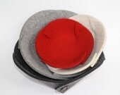 Felt Nesting Bowls in 5mm Thick Virgin Merino Wool Felt