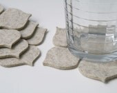 Better Homes & Gardens November 2011 Gift Guide- Flower Power Coasters in 3mm Virgin Merino Wool Felt