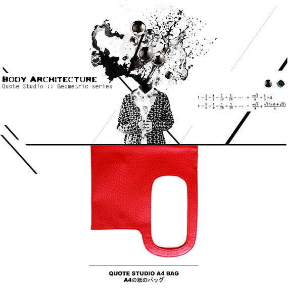 Quote A4 bag -- Red