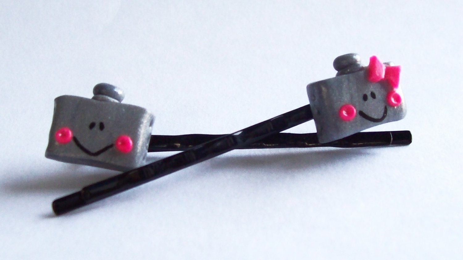 Robot Head Hair Pins FREE SHIPPING