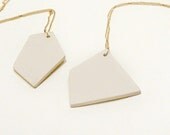 Geometric Porcelain Pendant Necklace