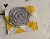 Chevron Rosette Coin purse Pouch