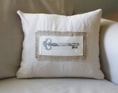 skeleton key pillow cover