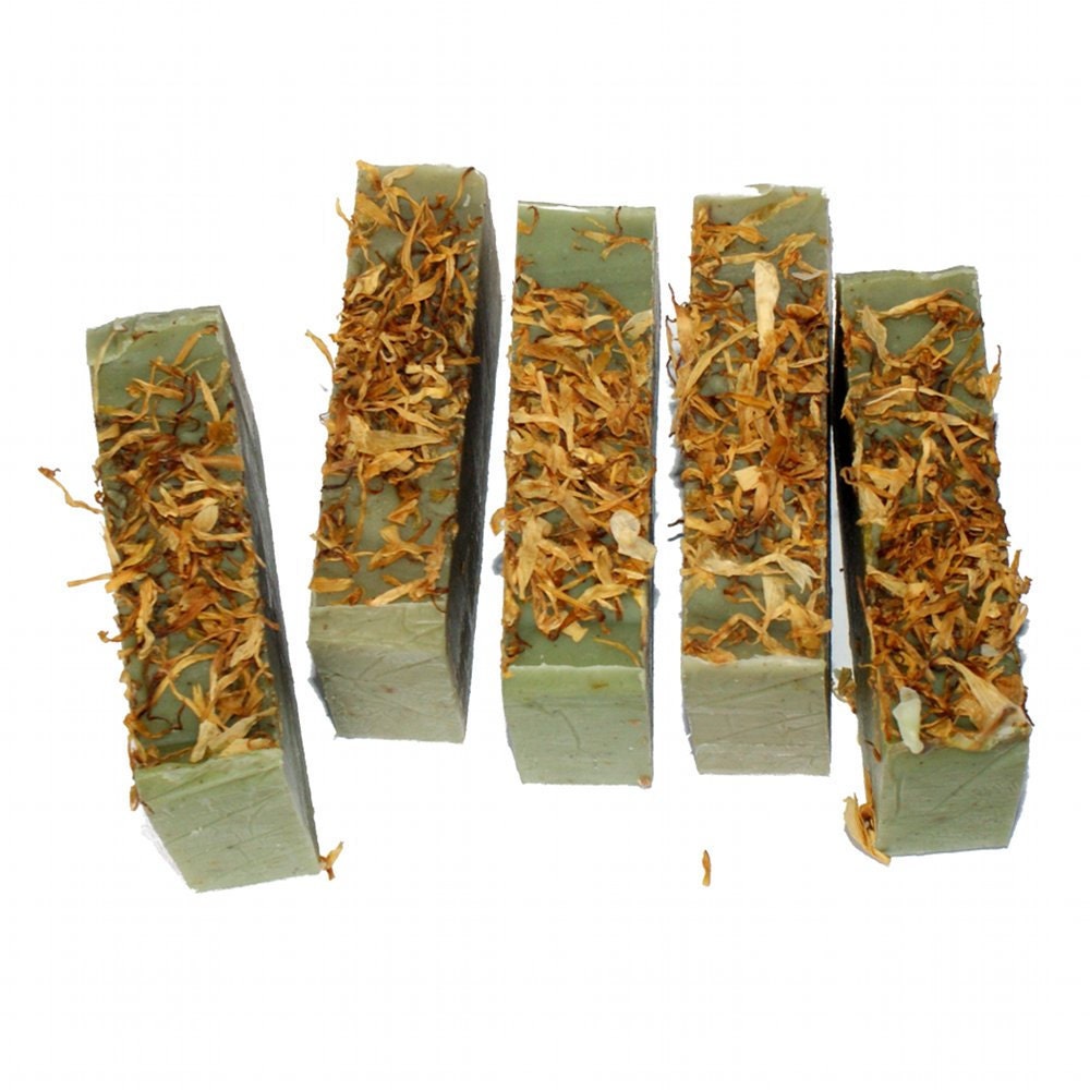 Handmade Goat Milk Soap - Exfoliating Lettuce Gardener's Soap - Scrub Away Garden Dirt with Natural Ingredients