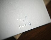 Letterpress Stationery - Tweet Letterpress Notes