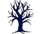 Blue silhouette - Dancing Tree of Life - 8 x 11 giclee art print - Tarawinona