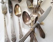 Antique Silverware Silverplate Flatware - 1847 Rogers Bros. (4) 3 piece Match Sets Available