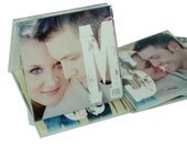 PERSONALIZED COASTERS-Set of 4 Ceramic Photo Coasters-Great Mr&Mrs Gifts For Bride and Groom