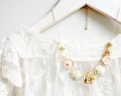 14K GF Blush Floral Charm Necklace