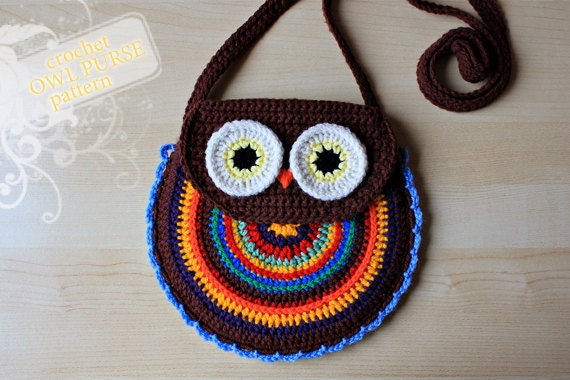 Crochet pattern Owl Purse by Zoom Yummy Crochet