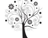Digital Stamp, Tree, Digi Stamp, 'Chic Tree 1'