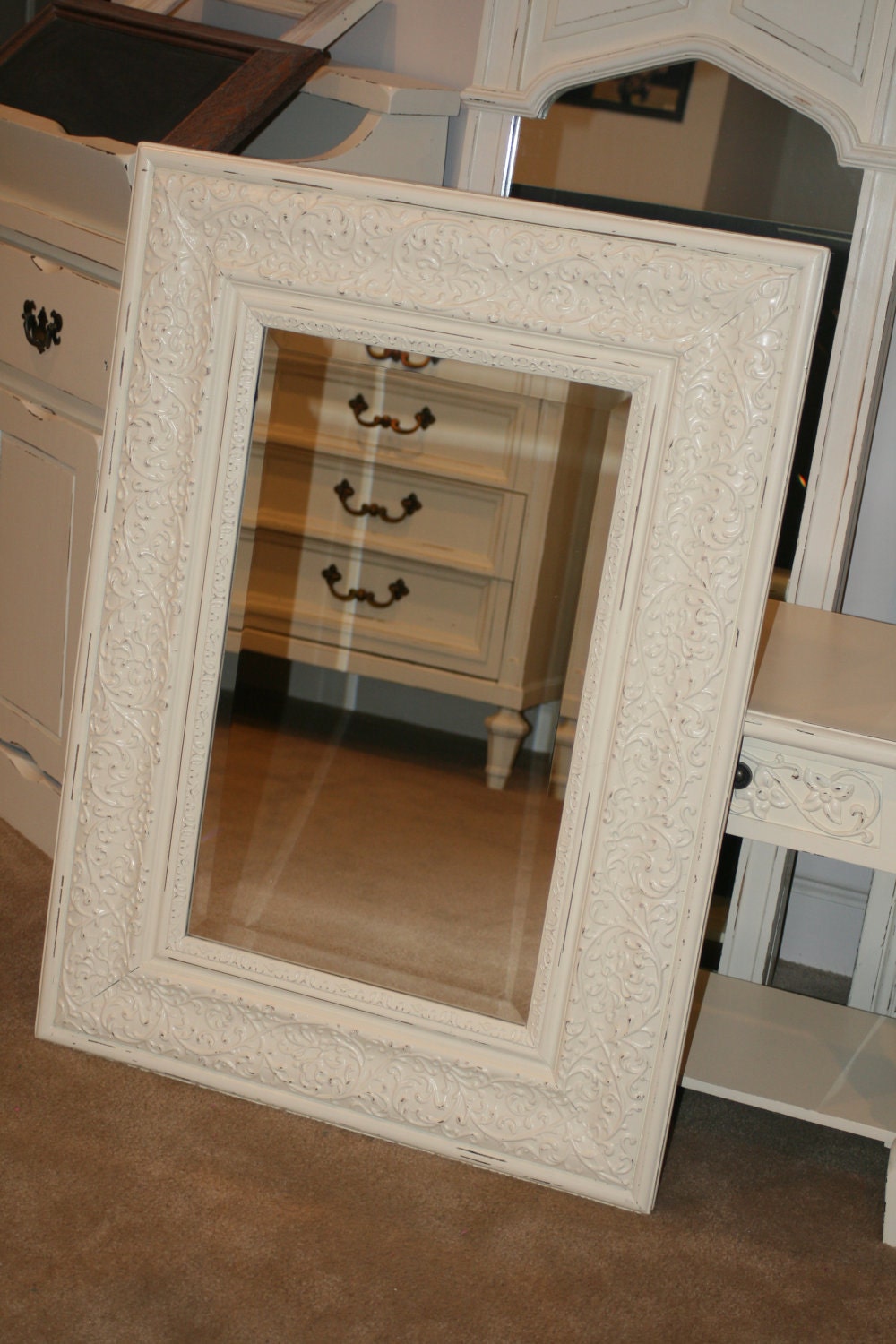 The Lovely Mirror in Veranda Ivory