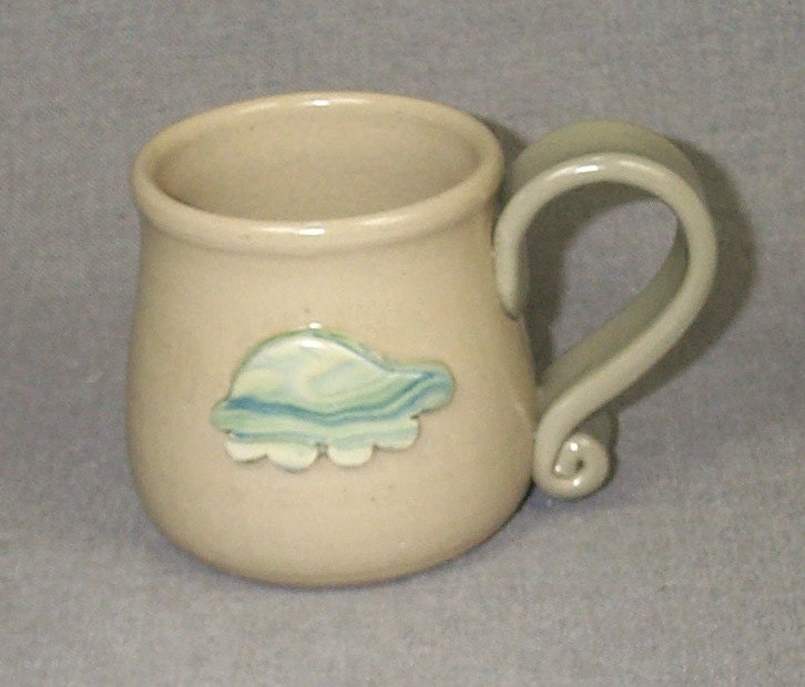 Original Hand Made Stoneware Nautical Mug Turtle