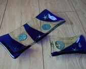 Bathroom Decor Soap Dish Trays Matching set of 2