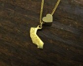 California Love - State Charm Necklace