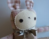 Meredith Bear of Pink Wool Plaid