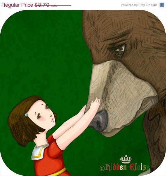 SALE -- Giclee Print -- They say you keep us and the mountain safe