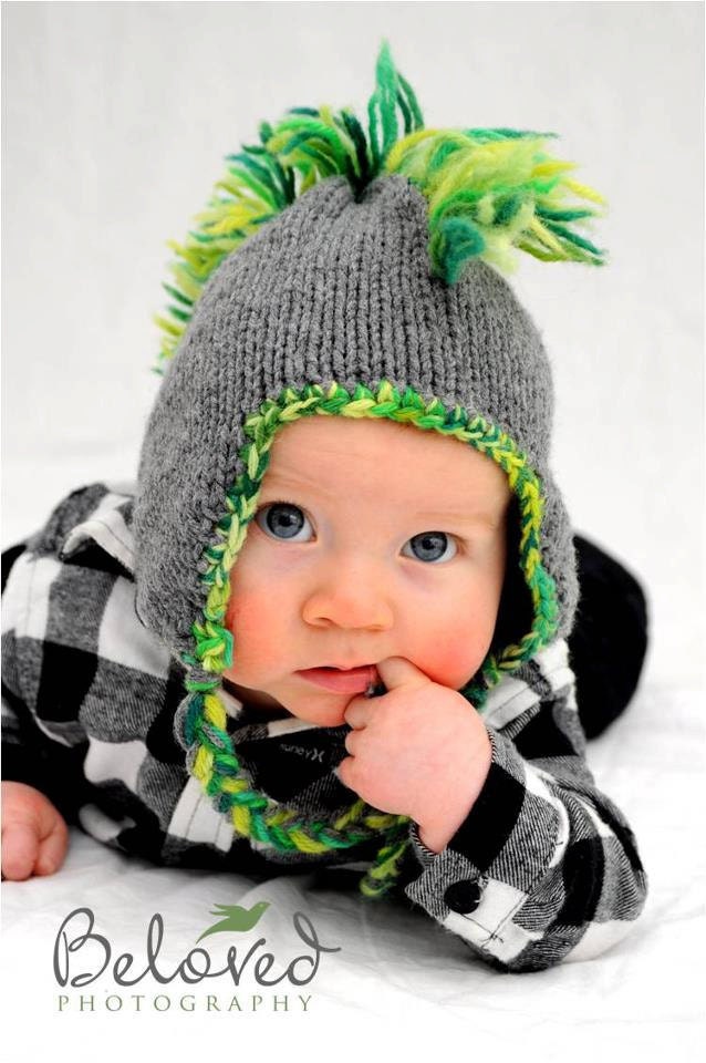 Baby Mohawk Hat Photo Prop