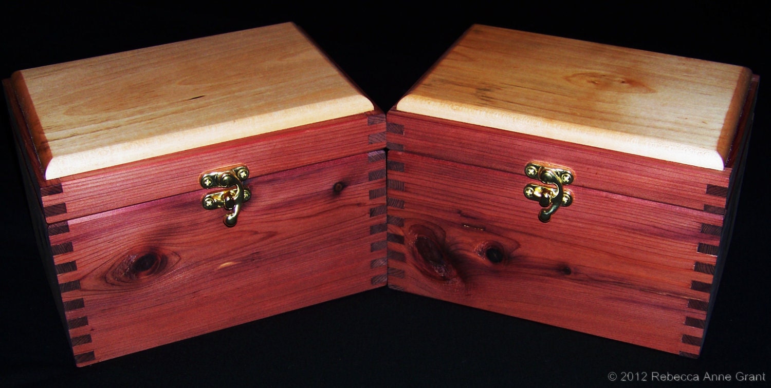 Cedar and Maple Keepsake Box