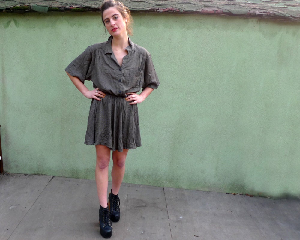 Mini Dress Vintage 90s Mini Grunge dress size Medium