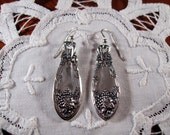 Earrings Made From Vintage Flatware Handles - Shabby Chic