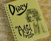SALE- Large key lime diary by An Artful Agenda- unique, hand-drawn images and lettering for each day of the year