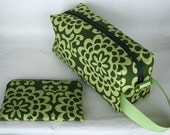 Amy Butler Green Wallflower Large Box bag
