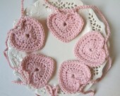 pink heart garland