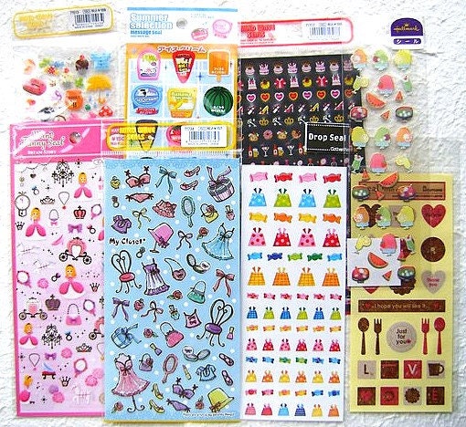 Cute Girl  Sticker  Set 8 Different Sets (S59)